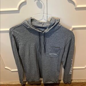 Vineyard Vines Gray Hooded Tee